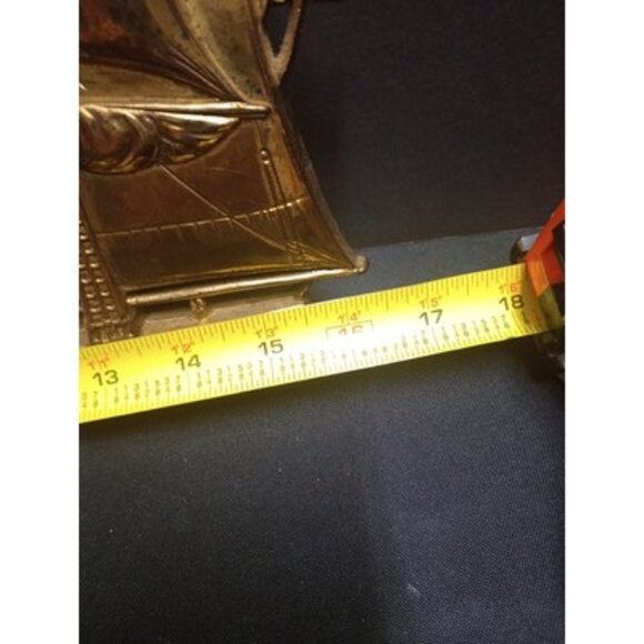 Syroco No4261 Gold Tone Clipper Ship Mid Century - Picture 7 of 7